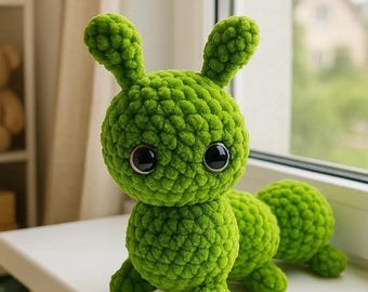 Crochet Caterpillar Toy Pattern PDF, Amigurumi Caterpillar Plush, Crochet Animals Toy Pattern, Amigurumi Patterns Crochet Plush