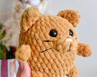 Loaf Cat Crochet Pattern | Plush Orange Amigurumi (PDF)