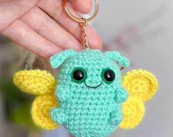 Mini Butterfly Crochet Pattern PDF | Amigurumi Butterfly Keychain |  Mini Crochet Pattern | Crochet Keychain
