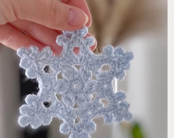 Snowflake Ornament Crochet Pattern PDF | Crochet Christmas Snowflake Decor | Christmas Ornament | Snowflake Pattern