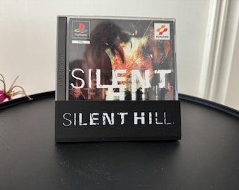 3D Printed Game Stand – Silent Hill Collection – PS1 PS2 PS3 PS5 PSP PC Xbox – Horror Game Display – Retro Gaming Decor – Collector's Item