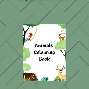 Animal adventures: Fun and relaxing colouring pages.