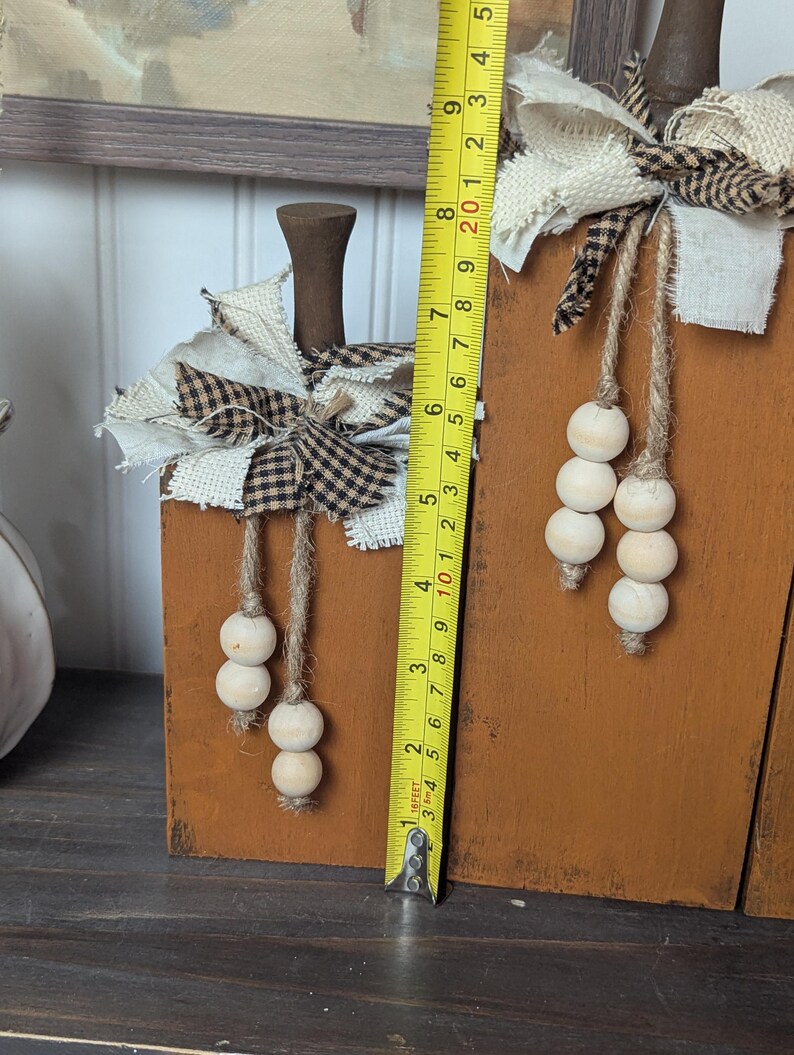 Rustic Handmade Wooden Pumpkin Set: Farmhouse Fall Decor - Etsy