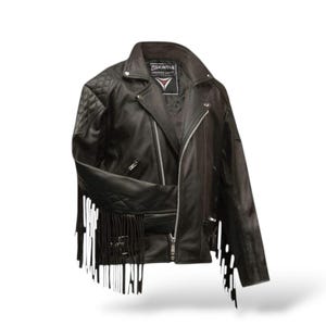 Handmade Suede Fringe Western Jacket: Beaded Cowboy Style
