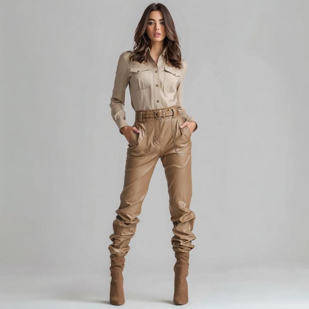 Y2k Leather Pants - Etsy