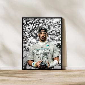 Jalen Hurts Eagles Art: Philadelphia Football Poster (Digital Download)