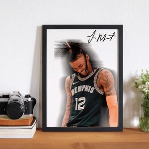 Ja Morant Poster: Memphis Grizzlies Digital Art Print (Digital Download