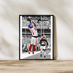 Malik Nabers Poster Print Digital Art for New York Giants Man Cave Football Wall Art Instant Download for Framed Posters and Canvas