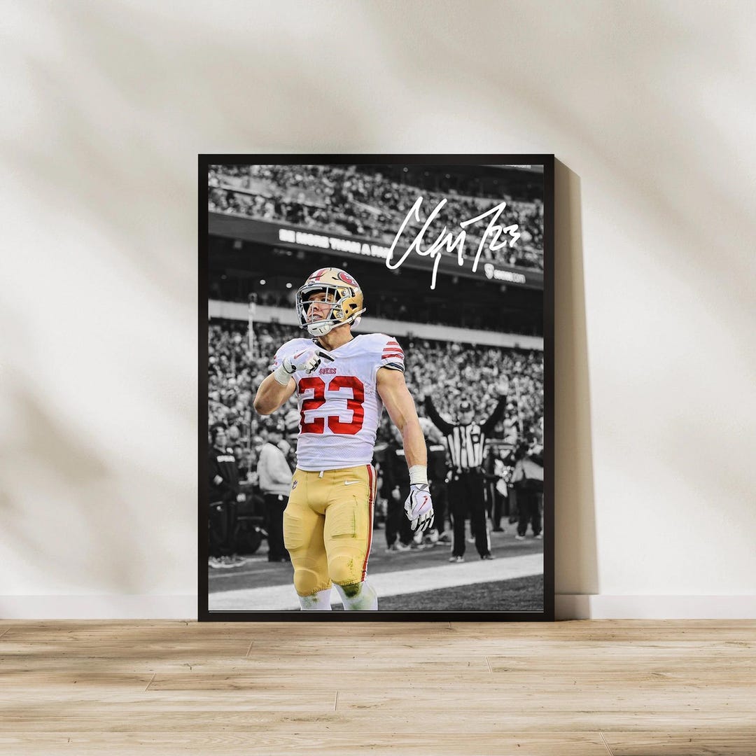 Christian Mccaffrey Poster | San Francisco 49ers NFL Wall Art ...