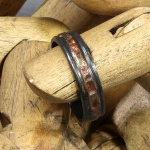8 3/4-- Iron & bronze ring --  i12075