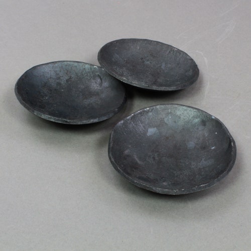Forged iron bowls shops - set of 3 -- i12272