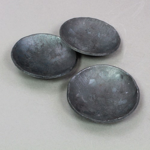 Forged iron bowls shops - set of 3 -- i12272