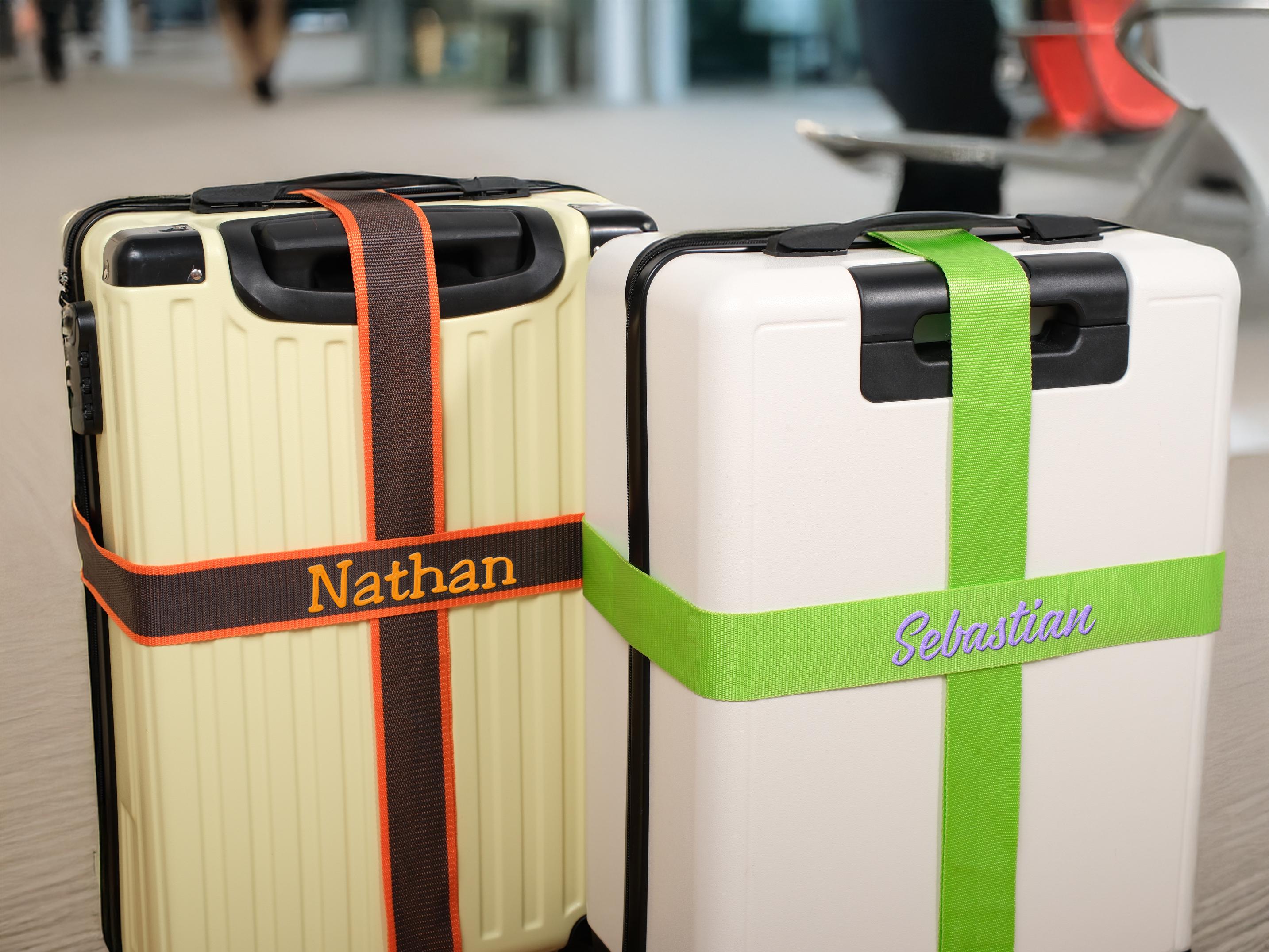 Cinghia Per Bagagli Personalizzata Con Nome Ricamato Regolabile Per - Foto 7