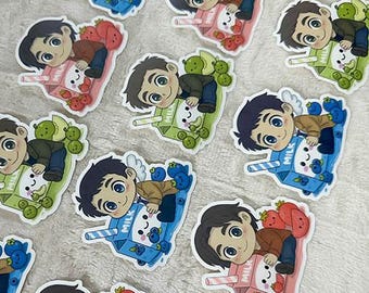 Supernatural Milk Babies Stickers | Waterproof Vinyl 3" Matte Decal | Cute Chibi Castiel Dean Sam | Fandom Laptop Water Bottle Sticker