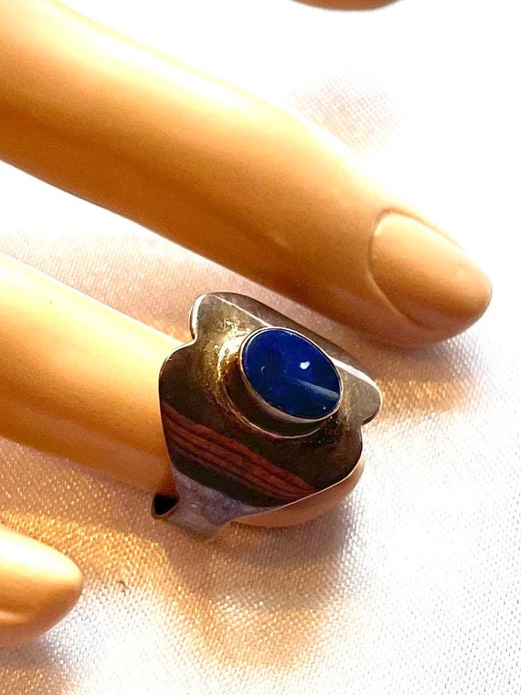 Sterling Lapis Lazuli Ring
