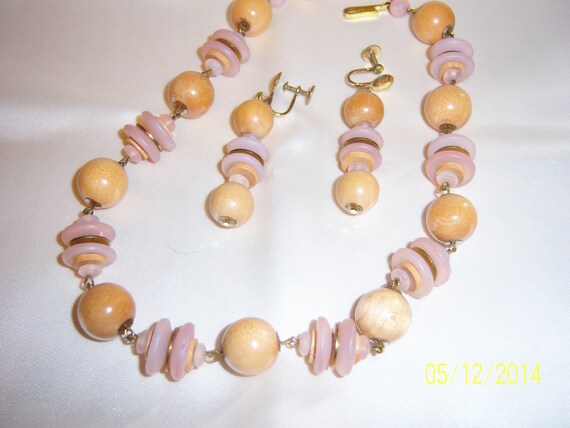 Vintage West Germany Mid-Century Wood and Lucite N