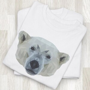 Polar Bear Graphic Tee: Unisex Heavy Cotton Wildlife Shirt