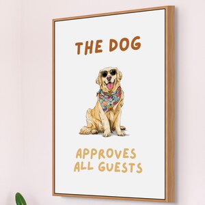 Impresión divertida de perro, cita imprimible sobre golden retriever, arte de pared, regalo para dueño de golden retriever, póster de perro, decoración para mascotas