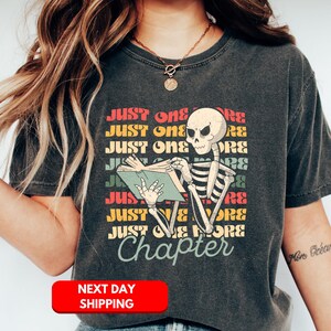 The Reader Shirt, Skeleton Reading Shirt, Unisex Shirt, Book Lover Gift, Bookish Gift, Lover Apparel, Teacher Librarian Halloween Hoodie