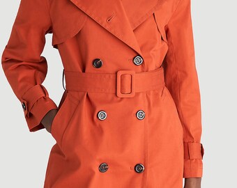 orange mac coat