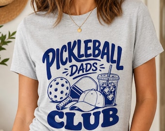 Pickleball Dads Club SVG PNG, design retrò sportivo per sublimazione, clipart divertente di racchetta, regalo digitale per il giorno della partita, file di taglio Cricut