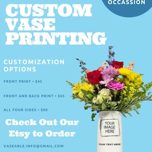 Custom Printing On Ceramic Flower Vases