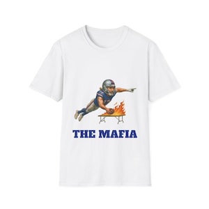 T-shirt Buffalo Fan - QB 17 Bill Mafia Dive T-shirt unisexe - Rouge, blanc, bleu