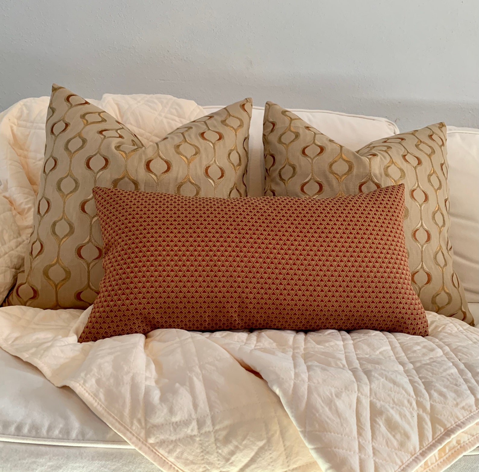 Red and Gold Pillow Red Toss Pillow 12x22 Inch Pillow With Etsy Sweden