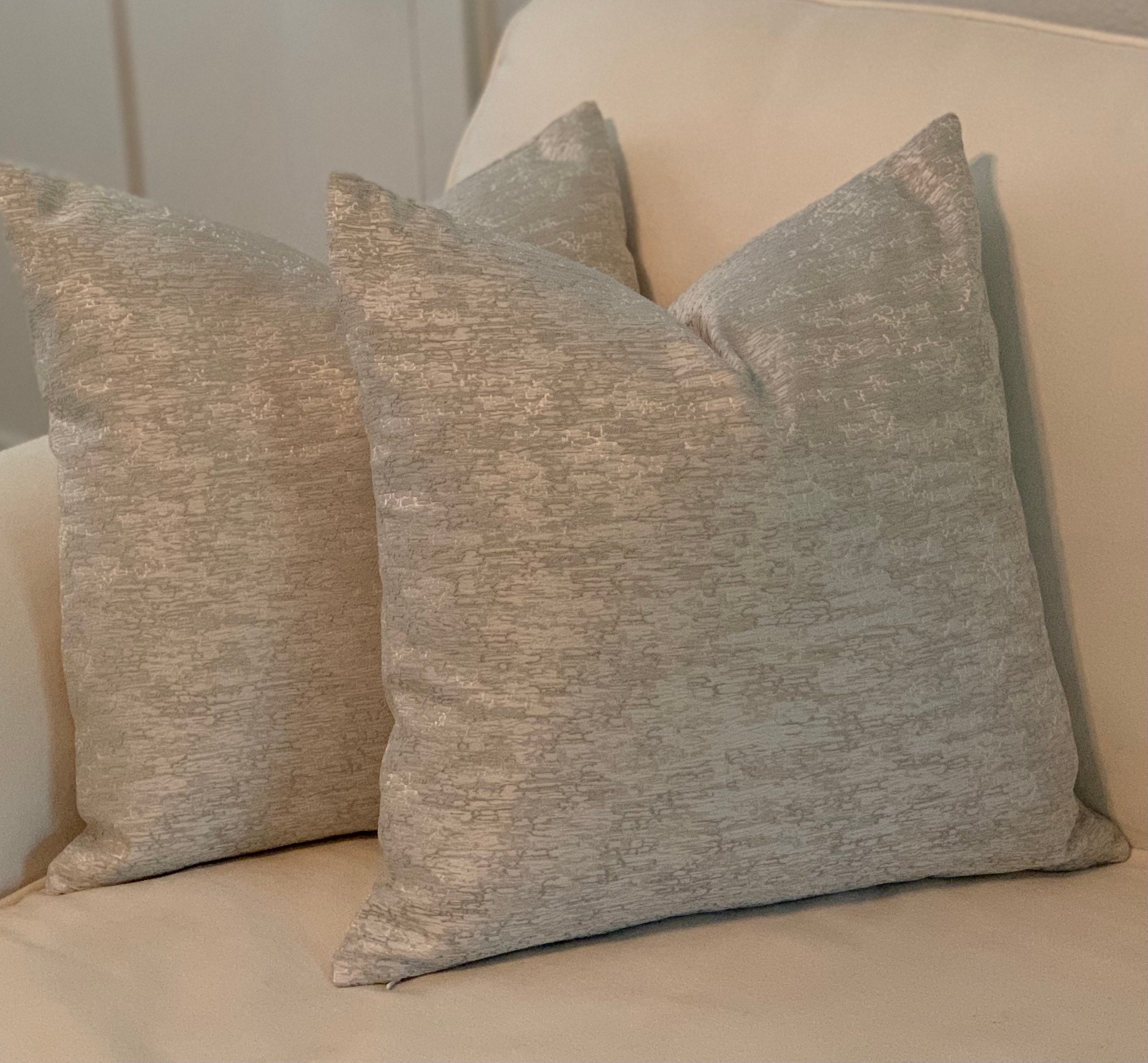 Gold and silver pillow textured pillow cover decorative Etsy