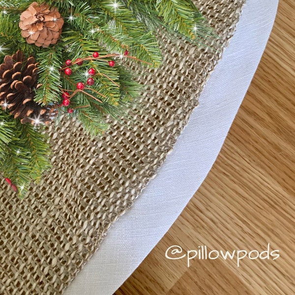 Burlap Tree Skirt Etsy
