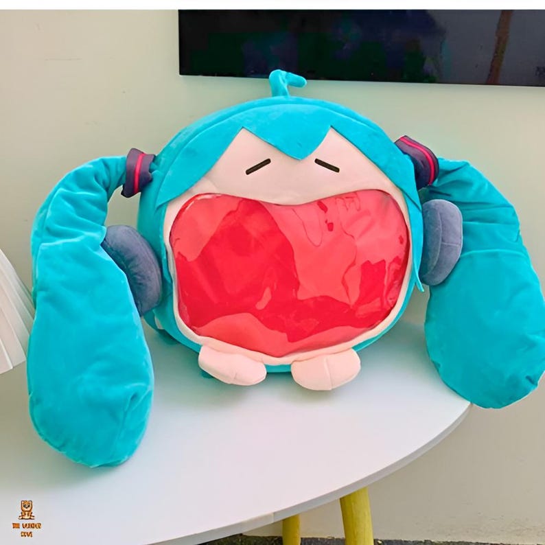 Jiumaocleu Miku Zaini Anime Ita Bag Big Mouth Zaino per ragazze Cartoon
