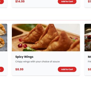 May include: A menu featuring three side dishes: garlic bread, spicy wings, and mozzarella sticks. The garlic bread is freshly baked with garlic butter. The spicy wings are crispy with your choice of sauce. The mozzarella sticks are fried to perfection with marinara sauce.