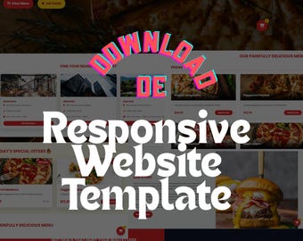Responsive Website Template (HTML, CSS, Bootstrap) – Modern Business Landing Page – Instant Digital Download