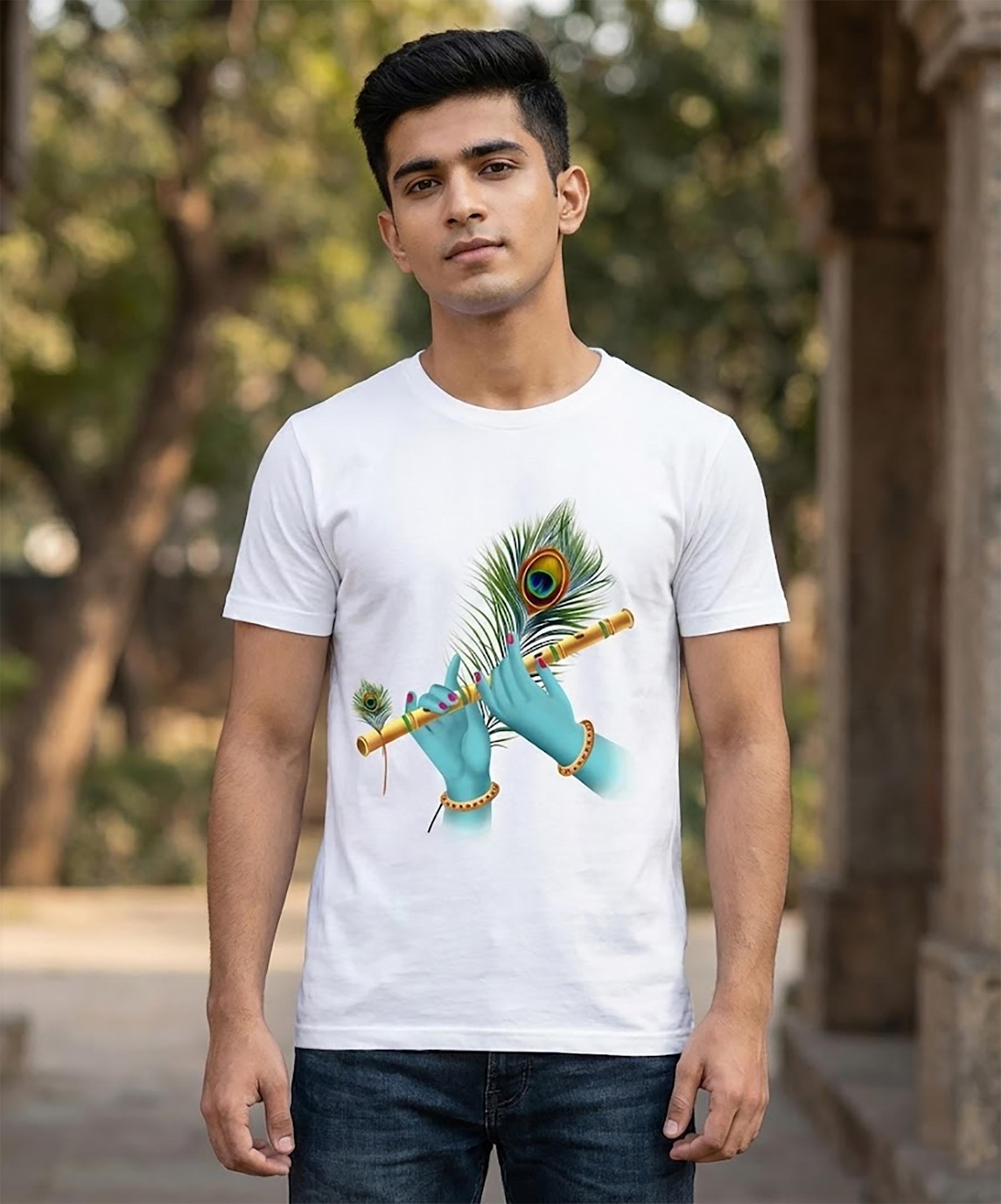 Lord Rizzing Shrit Lord Krishna T-shrit - Etsy