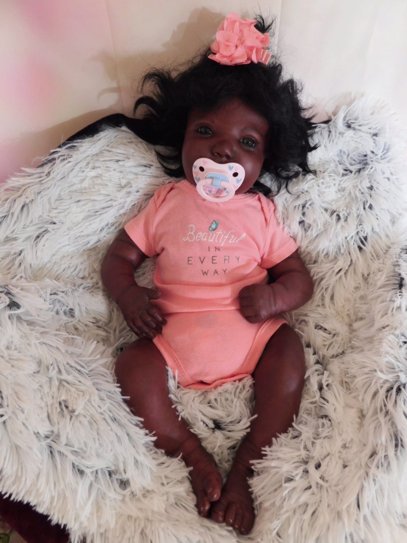 Reborn baby girl JUNE awake ethnic biracial AA African Etsy