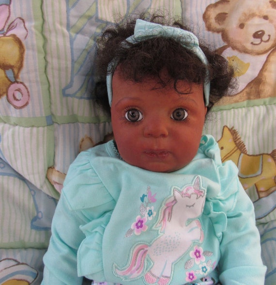 black reborn baby girl