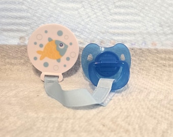 Reborn baby pacifier with clip