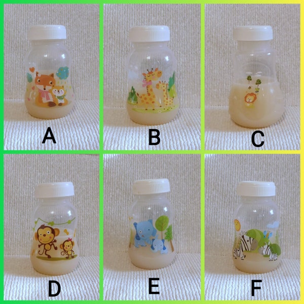 Reborn baby doll magnetic baby animal bottle fake formula photo prop OOAK Ready to ship