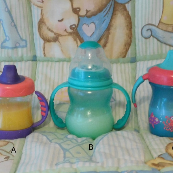 Reborn baby doll sippy cup Bottles fake Milk formula Orange juice Ready-to-ship OOAK