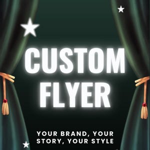 Custom Flyer Design | Printable & Digital Promotional Flyer | Personalized Business, Event, or Marketing Poster