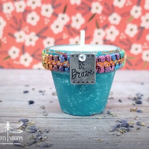 Mini Candle Flower Pot | Be Brave