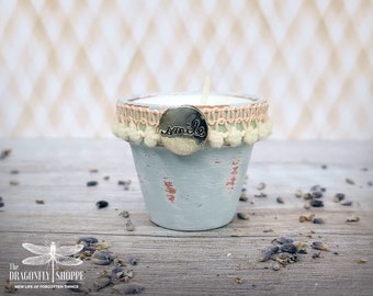 Mini bougie Pot de fleurs | Sourire
