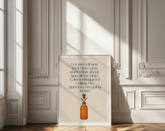Lámina lírica de Caledonia - "Déjame decirte que te amo" - Arte mural escocés - Thistle Scottish Home Decor
