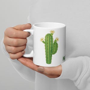 Arizona Becher - Saguaro Kaktus Kaffeetasse, Südwest Wüste Boho Geschenk, Aquarell Kaktus Arizona Souvenir, Reisegeschenk für Kaktusliebhaber