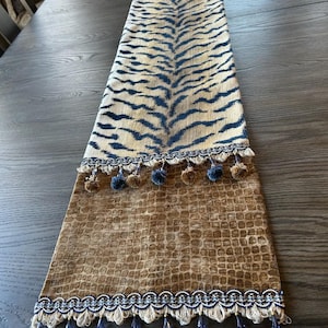 Tiger Print Table Runner | Custom Handmade Designs