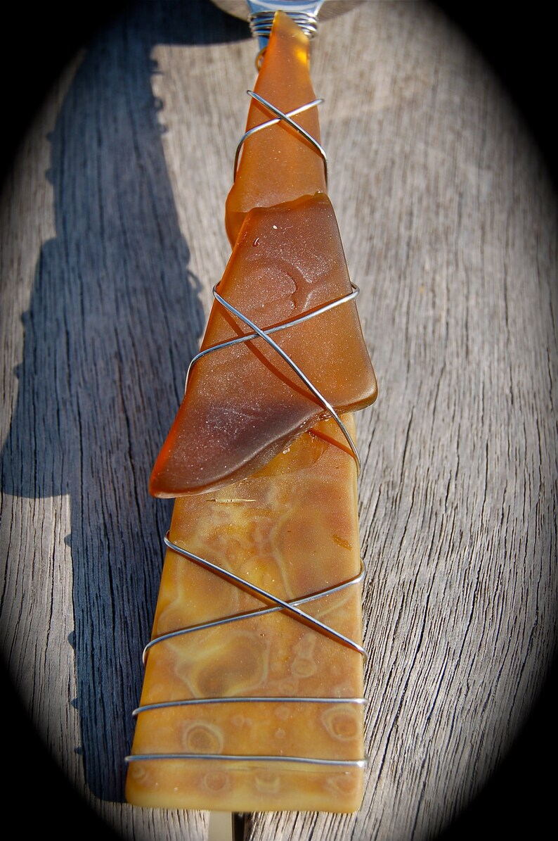 Sea Glass Coffee Scoop Made With Recycled Bottle tumbled Etsy