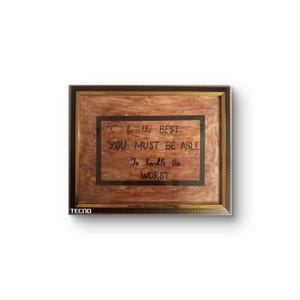 Inspirational Quote Wall Art - Handmade Acrylic Painting - Framed artwork size A3