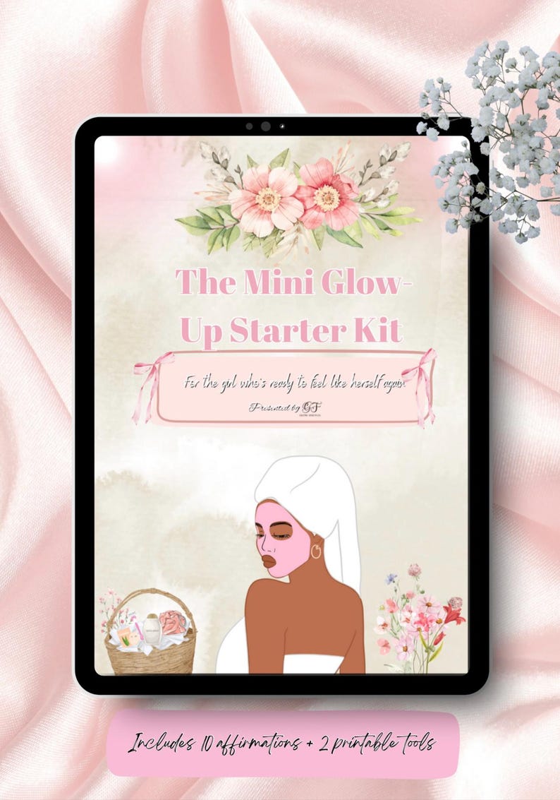 Mini Glow-up Starter Kit – Printable Routine Tracker, Affirmations ...