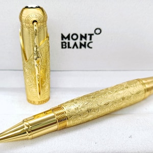 Fantastic Montblanc Writers Edition Grimm Brothers {Black Ink} Limited Edition Roller Ball Pen Free Shipping
