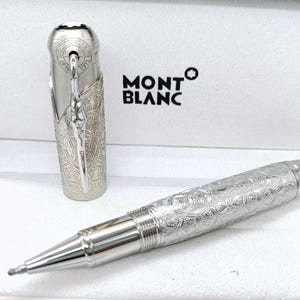 Elegant Montblanc Writers Edition Grimm Brothers {Black Ink} Limited Edition Roller Ball Pen Free Shipping
